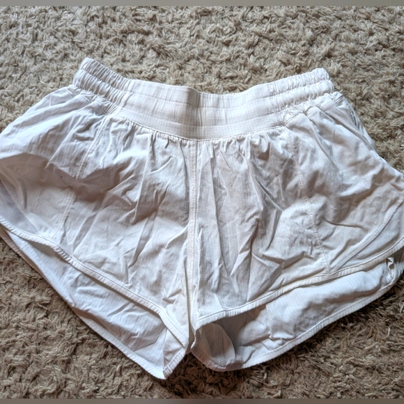 lululemon athletica Pants - Lululemon white hotty hot shorts size 4